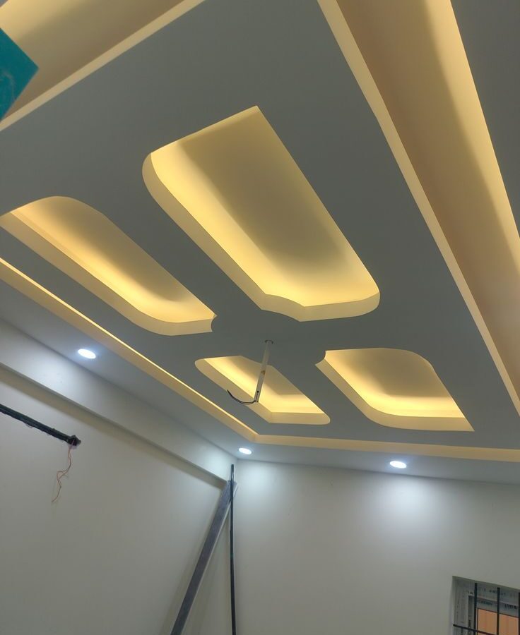 Gypsum ceiling designs compatible with smart home lighting systems